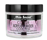 Mia Secret acrylic powder cover cool pink 2oz jar close-up for smooth coverage and longevity