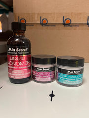 Mia Secret clear acrylic powder 1oz for transparent overlays.