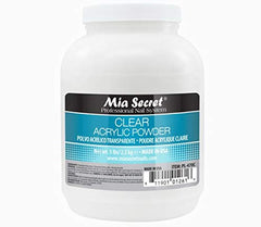 Mia Secret Clear Acrylic Powder 5 lbs for long-lasting salon-quality nails and easy encapsulation.