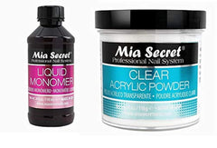 Mia Secret liquid monomer pour showing smooth consistency for nail sculpting
