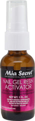 Mia Secret Nail Gel Activator Spray for faster curing of gel, resin, and fiberglass systems.