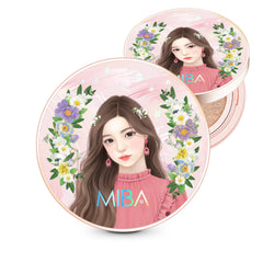 MIBA Ion Calcium Foundation Big Cushion compact with dewy finish and full coverage
