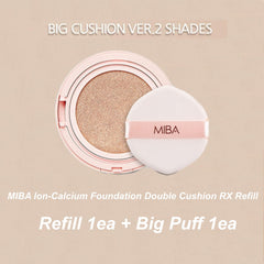 MIBA Ionized Calcium Foundation Season 2 compact mirror highlights premium design