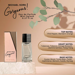 Michael Kors Gorgeous mini bottle cap close-up for on-the-go elegance