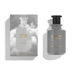 Michael Malul Amber + Smoke bottle side view, sophisticated statement piece for evenings.