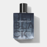 Michael Malul Jet Black Horizon bottle front view for men, bold evening signature