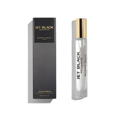 Michael Malul Jet Black Reserve bottle front signals a bold evening fragrance for confident outings.