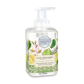 Michel Design Works Rosemary Margarita foaming hand soap in a pump bottle for refreshing cleansing and soft hands.
