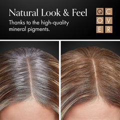 Michel Mercier beige-blonde shade blends with darker to medium hair.