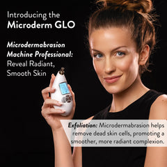 Microderm GLO compact home facial system design for convenient daily use.