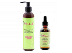 Mielle Creme Rosemary Mint jar delivers deep moisture for curl definition and frizz control.