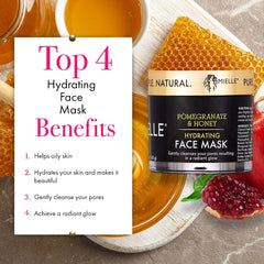 Mielle Pomegranate and Honey mask cream texture spreads smoothly for even coverage.