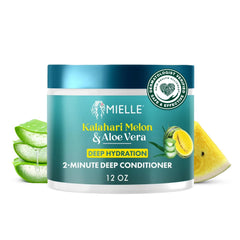 Mielle Organics 2-Minute Deep Conditioner bottle delivers deep hydration for dry, textured hair.