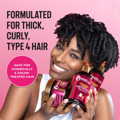 Close-up of pomegranate oil and honey ingredients in Mielle Organics conditioner.