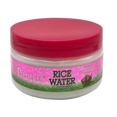 Mielle Rice Water Aloe Deep Conditioner bottle promotes silky, hydrated hair