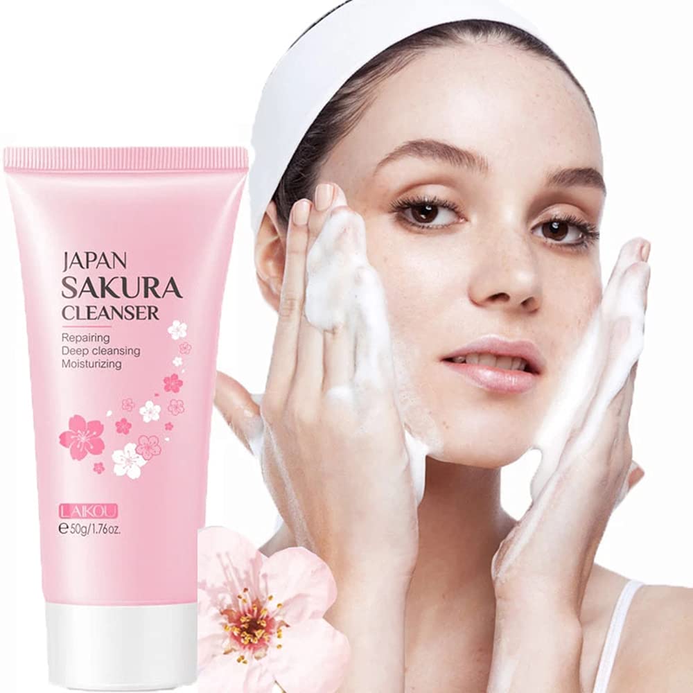 MIESCHER Face Sakura Cleanser foam cleanses pores and balances moisture for the skin