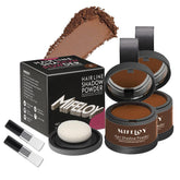Mifeloy Root Cover-Up Powder in medium brown packaging for quick on-the-go color