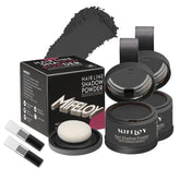 Mifeloy root touch up shadow powder packaging shows a compact travel kit for quick touch-ups.