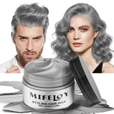 Mifeloy temporary silver gray hair wax packaging for easy at-home styling.