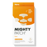 Mighty Patch Face XL patch on the nose absorbing impurities for clearer skin.