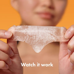 Mighty Patch forehead patch contoured design for better adherence to facial curves.