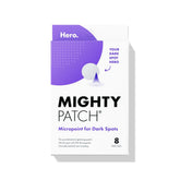 Mighty Patch Micropoint dark spots patch applied to a post blemish area for targeted use