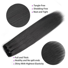 Mihugass full-set clip-attachment demonstrates secure integration across the head.
