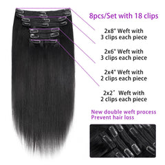 Mihugass yaki-straight texture close-up showing silky shine.