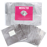 MIILYE nail polish remover foil wraps in bulk pack with integrated pads for efficient removal
