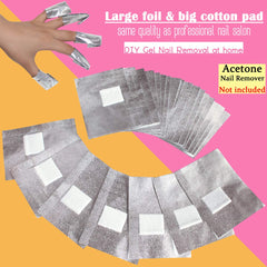 MIILYE wrap with pre-attached lint-free pad for clean, quick gel removal