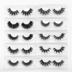 Mikiwi 5D faux mink lashes closeup show soft, fluffy fibers for a lightweight look.