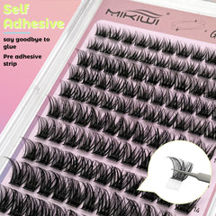 MIKIWI lash clusters band detail with ultra-thin 0.10mm band