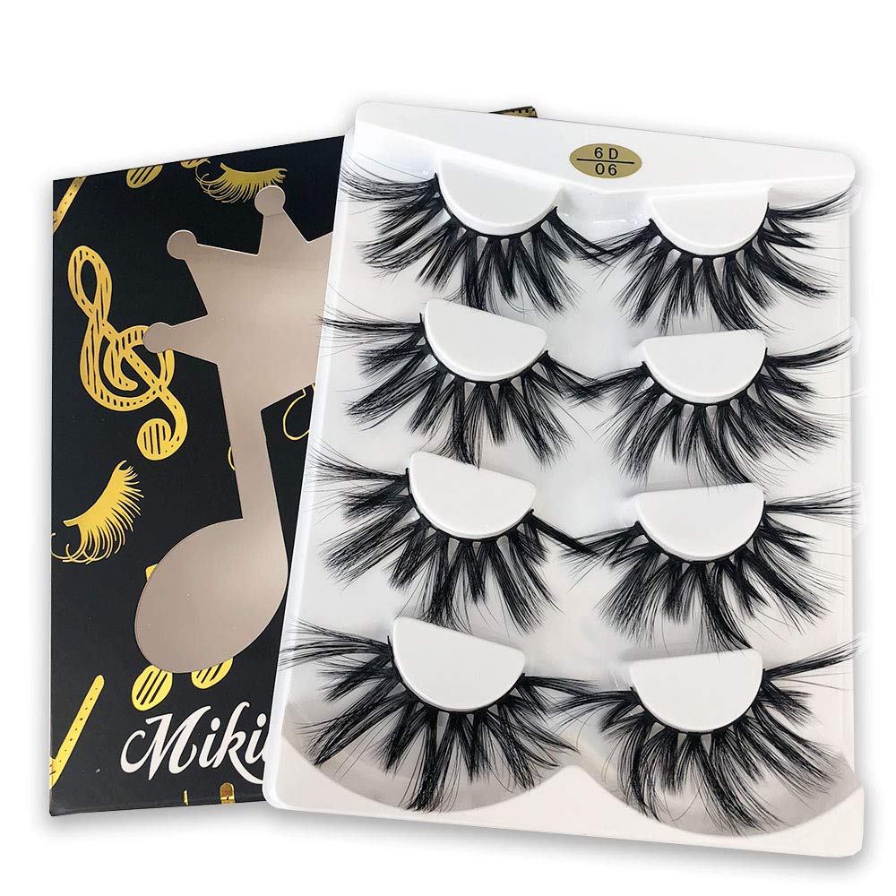 Mikiwi Lashes 25mm dramatic faux mink for bold eye definition.