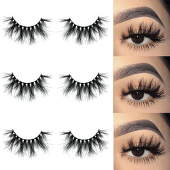 Mikiwi mink lashes 5D with dramatic fluffy fullness for bold eyes