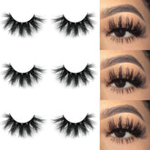 Mikiwi mink lashes 5D fluffy full-strip for dramatic evening looks