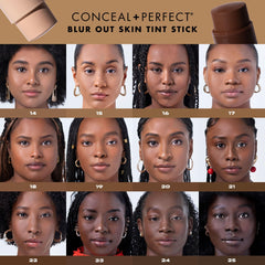 Milani Conceal and Perfect Blur Out Skin Tint Stick being applied for even skin tone.