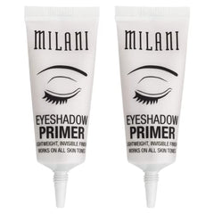 Milani Eyeshadow Primer 2-Pack tube swatch demonstrates smooth application.