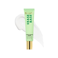 Milani Erase Base Blemish Primer bottle close-up highlighting blemish control