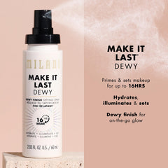 Milani Make It Dewy 2-pack packaging highlighting convenience and value.