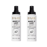 Milani Make It Dewy bottle close-up showing hydrated glow for skin.</p>
