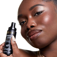 Milani setting spray used under or over makeup to extend wear.