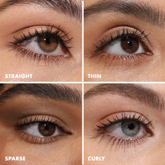 Milani Tubing Mascara brush close-up enables precise, clump-free application