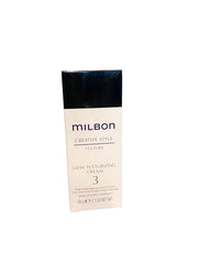 Milbon Creative Style Satin Texturizing Cream in use for flexible, separated waves.