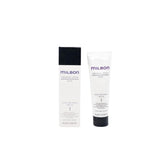 Milbon Creative Style Wave Defining Cream bottle pour showing hydrating formula for waves