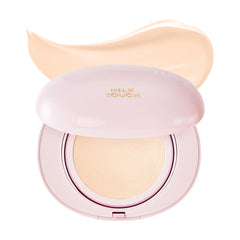 MILKTOUCH cushion foundation compact closed for travel-ready natural glow