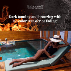 Lotion flow of Millennium Tanning Insanely Black 60x demonstrates rich silky consistency