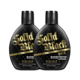 Millennium Tanning Solid Black 200X bottle for a rich bronze in tanning beds.
