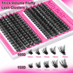 MilyBest Fluffy Lash Clusters 100D for fuller look with fewer lashes