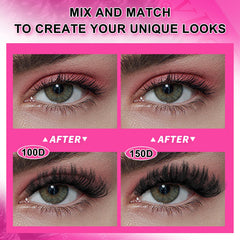 MilyBest Fluffy Lash Clusters 150D create dramatic volume instantly
