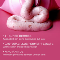 Mimmua! Apricot seed powder close-up highlighting gentle exfoliation.